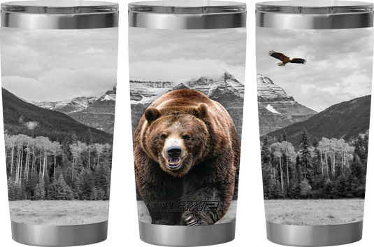 MAX2 Tumbler Grizzly Bear Hunting Tumbler "AMERICAN GRIZZLY"
