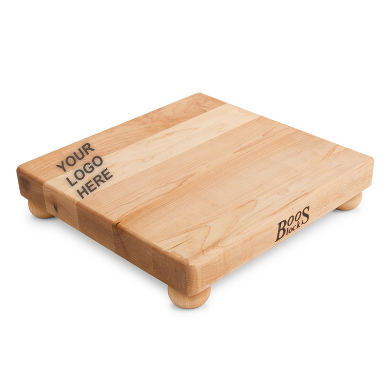 Load image into Gallery viewer, Personalized John Boos Cutting Board with Maple Feet
