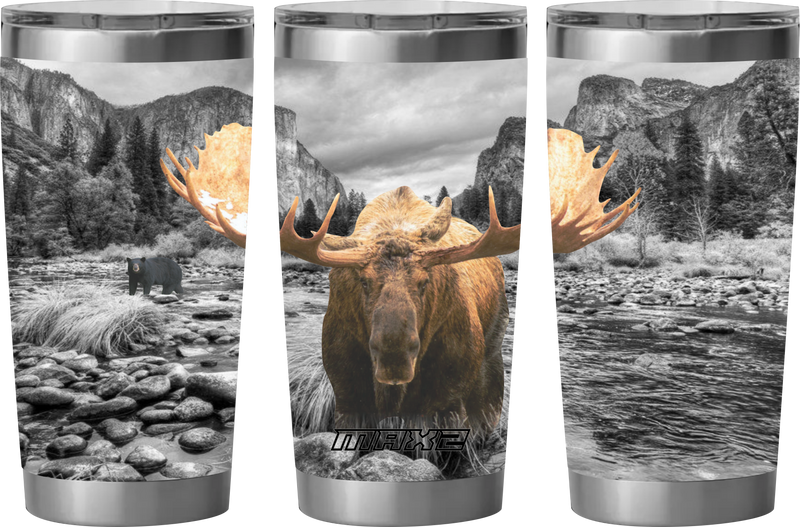 Load image into Gallery viewer, MAX2 Tumbler Bull Moose Hunting Tumbler &quot;BACKCOUNTRY BULL&quot;
