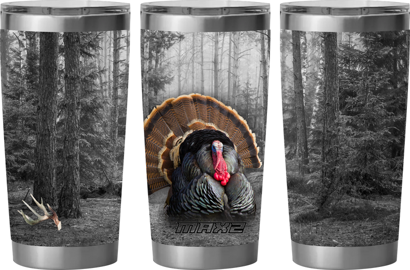 Load image into Gallery viewer, MAX2 Tumbler Turkey Hunting Tumbler &quot;STRUT N&#39; SHED&quot;
